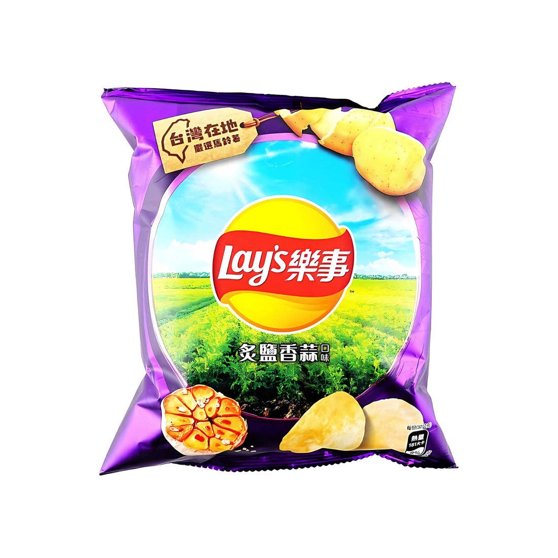 Global Bite Co - Wholesale Chips - Lays Chips Roasted Garlic & Salt Flavor 32g (Taiwan)2