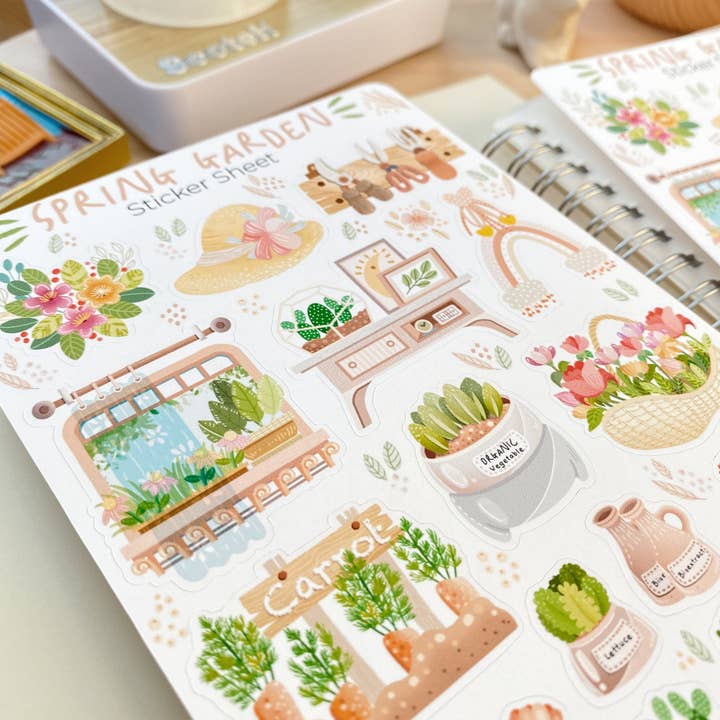Lettoon - Wholesale Sticker - Sticker Sheet - Spring Garden6