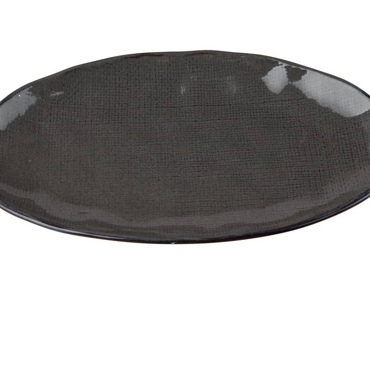 Assiette ovale coupe 8"x5 1/2"x1", Porcelaine Cowboy pour la vente par EcoQuality