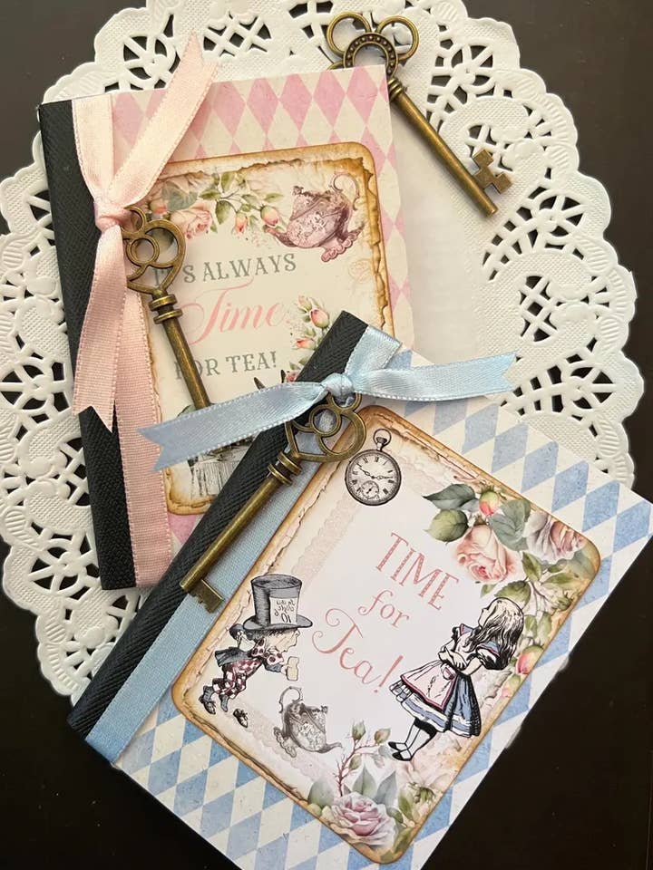 Alice in Wonderland Mini Notebook with Pencil for wholesale by Our Designer