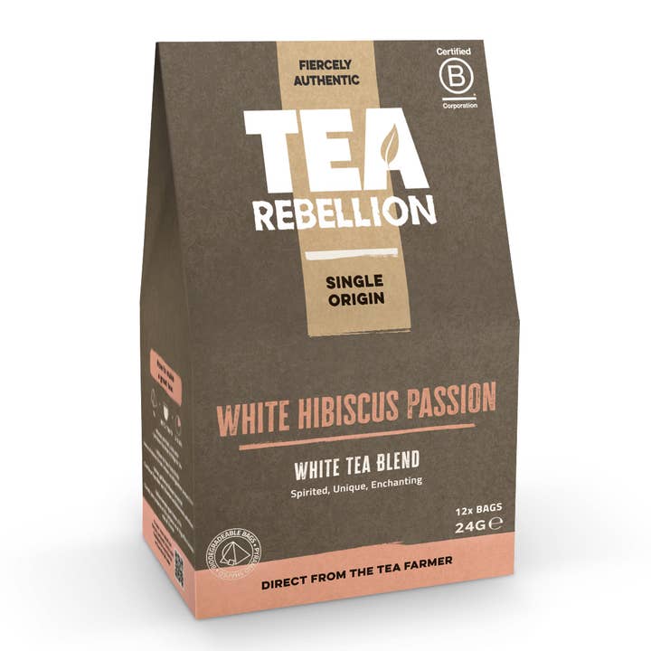 White Hibiscus Passion - Fruity Blend | Malawi| Pyramid Bags for wholesale by Tea Rebellion