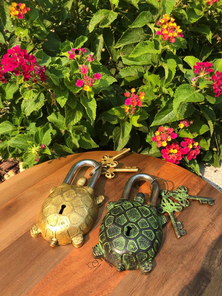 Cadeado de Tartaruga em Latão Feito à Mão para Segurança Doméstica por atacado de Like International