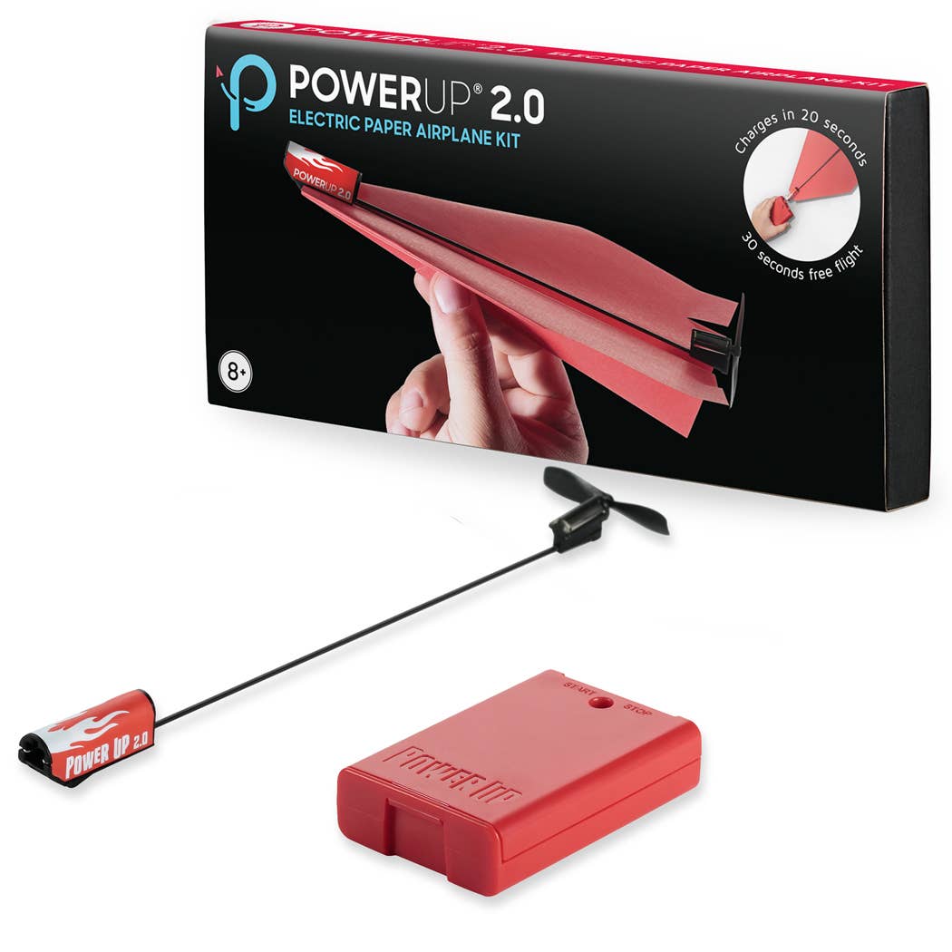 PowerUp Toys - Wholesale Toy Plane - Kids - POWERUP 2.0 Paper Airplane Conversion Kit - Red - Refill2