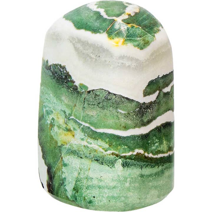 Kheops International - Wholesale Spiritual Stone/Crystal - Freeform Standing Polished - Green Sardonyx (Each)