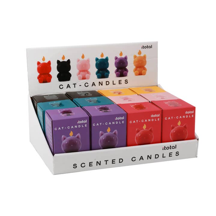 Velas Cat Surtidas - Expositor 12 Uds para venta al por mayor de I-Total, I-Drink