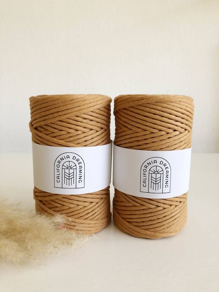 California Dreaming Macrame - Wholesale Yarn - 4mm recycled cotton rope | twisted | 100m3
