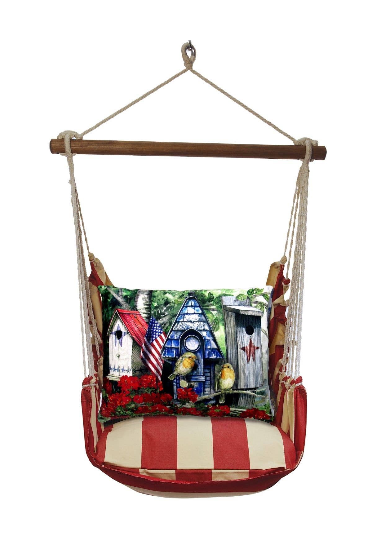 Magnolia Casual - Wholesale Swing Set - Hammock Swing 4-Piece Set indoor / outdoor - Americana10