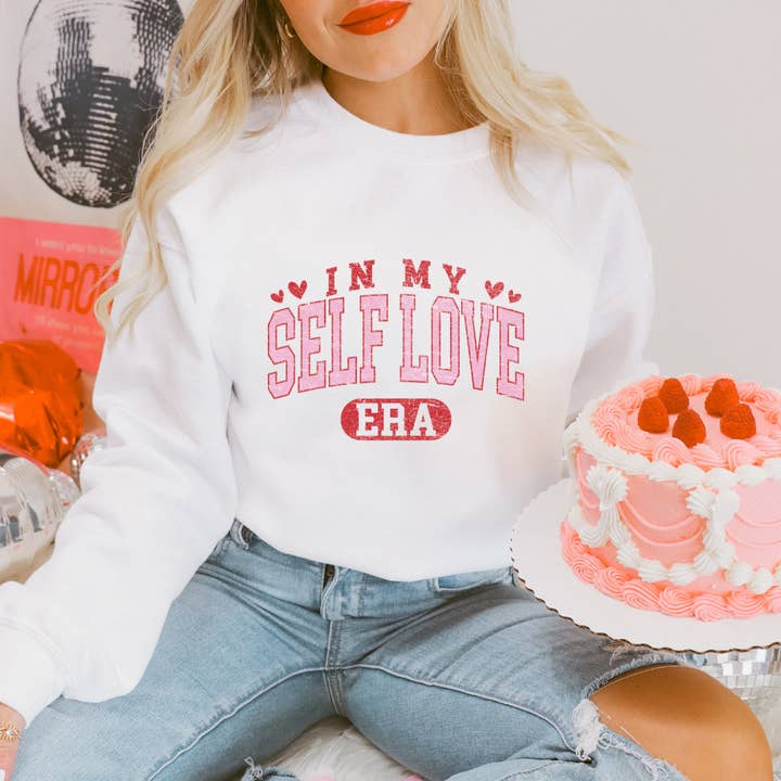 Self love era graphic sweatshirt for wholesale by OliviaGrace & Co.