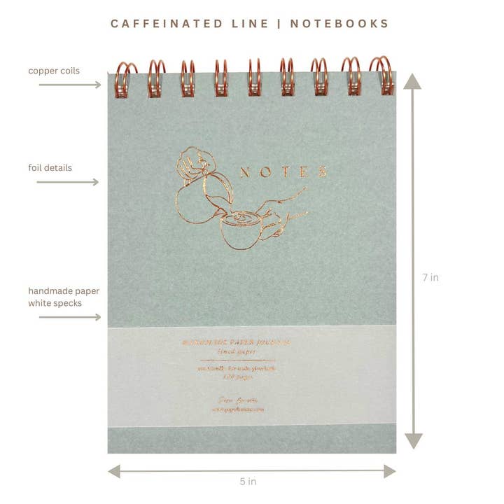 Paper Baristas - Wholesale Notebook - Journal Notebook Notepad | Grey Recycled Handmade Paper3