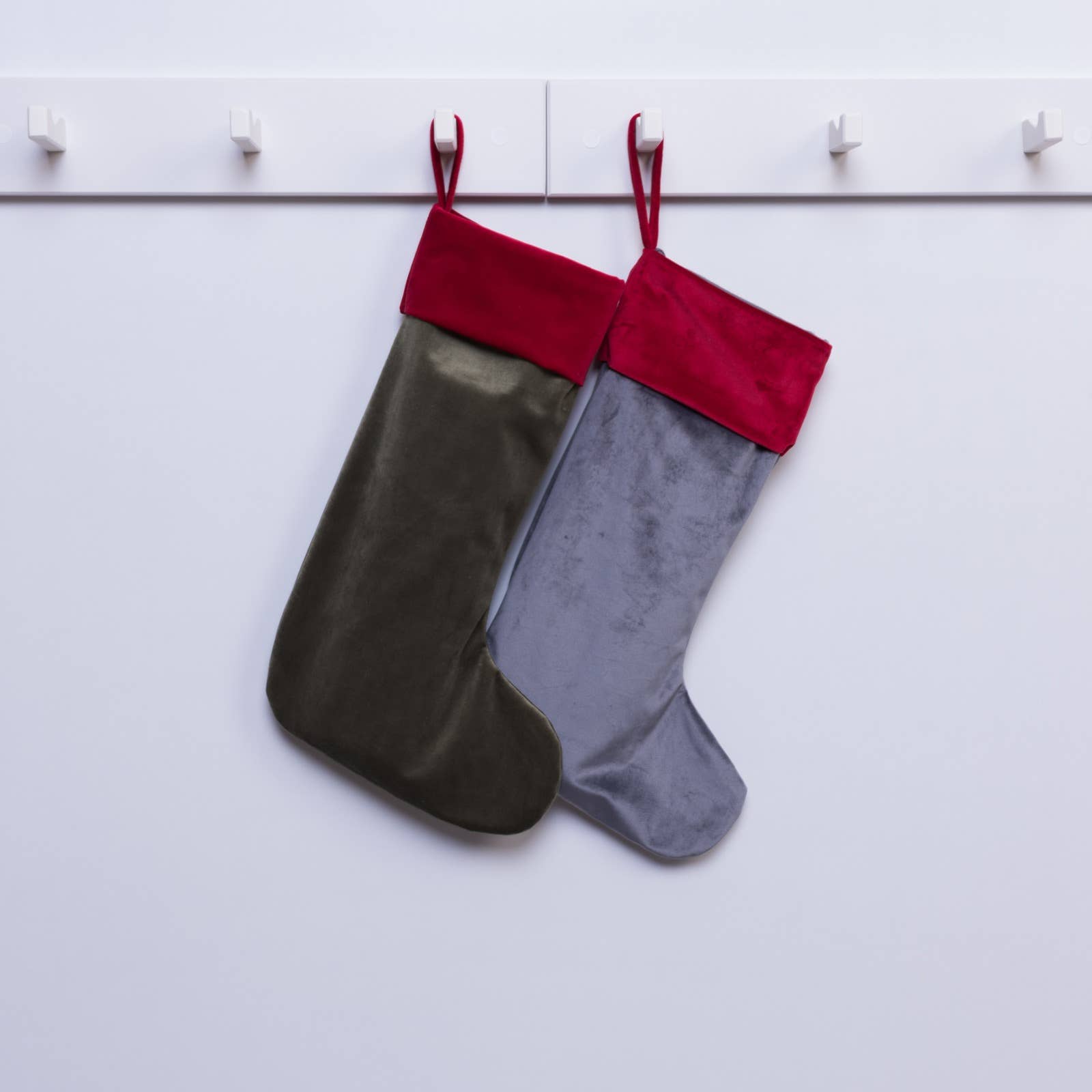 DallasTextile - Vente Collants festifs - Bas de Noël en velours personnalisable avec manchette en velours5