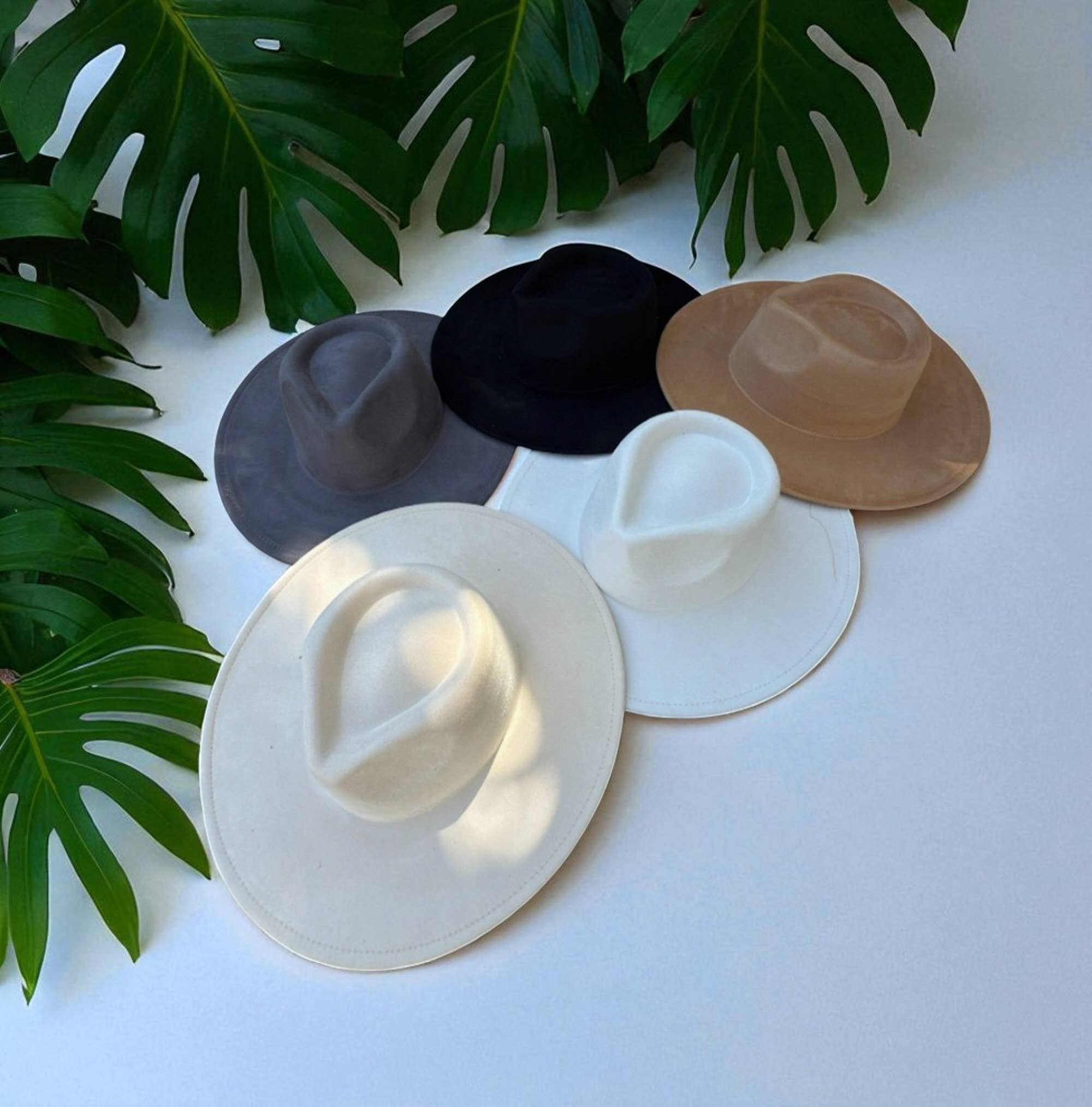 Bella Betty - Wholesale Fedora - Unisex - Vegan Suede Wide Brim Rancher Hat 22