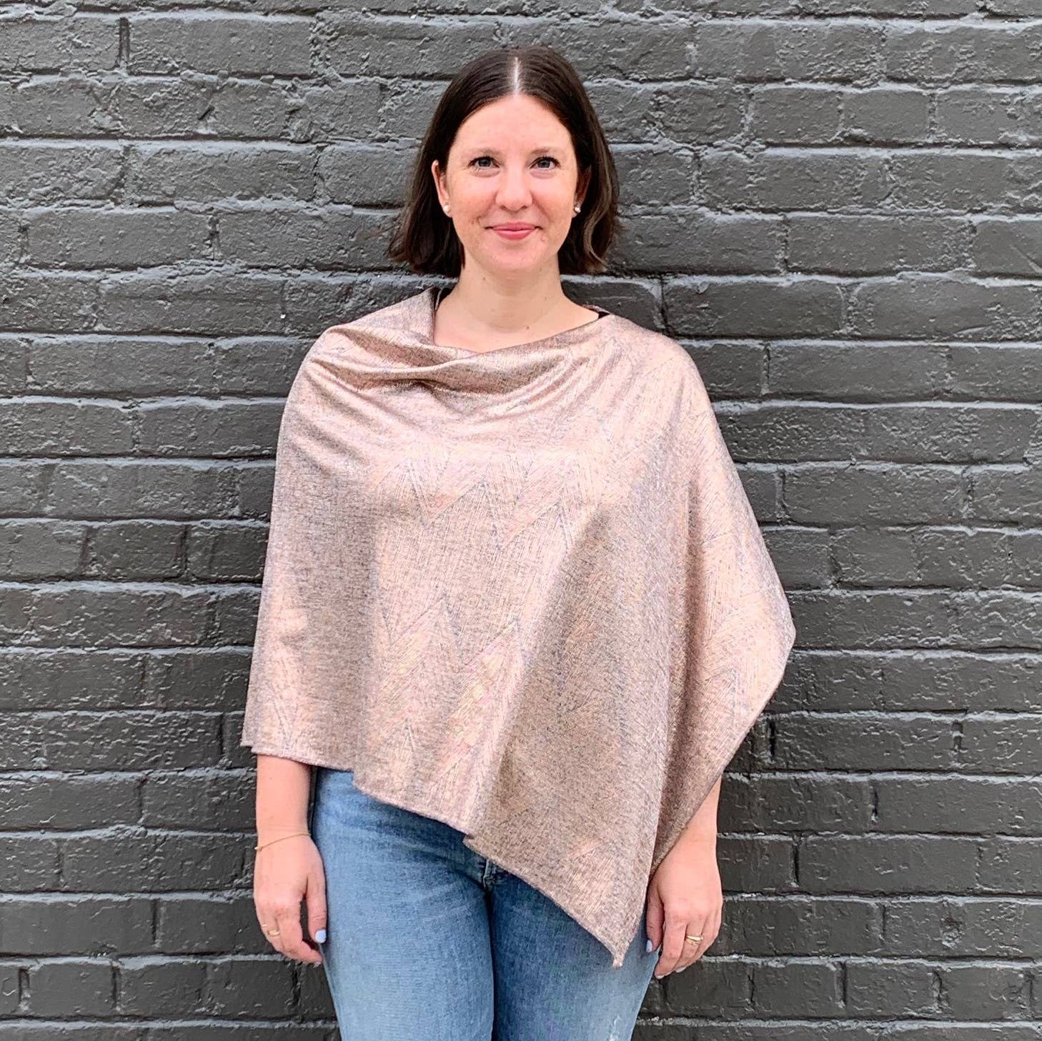 Dana Herbert – wholesale Poncho – Women's – Reflection Knit Poncho7