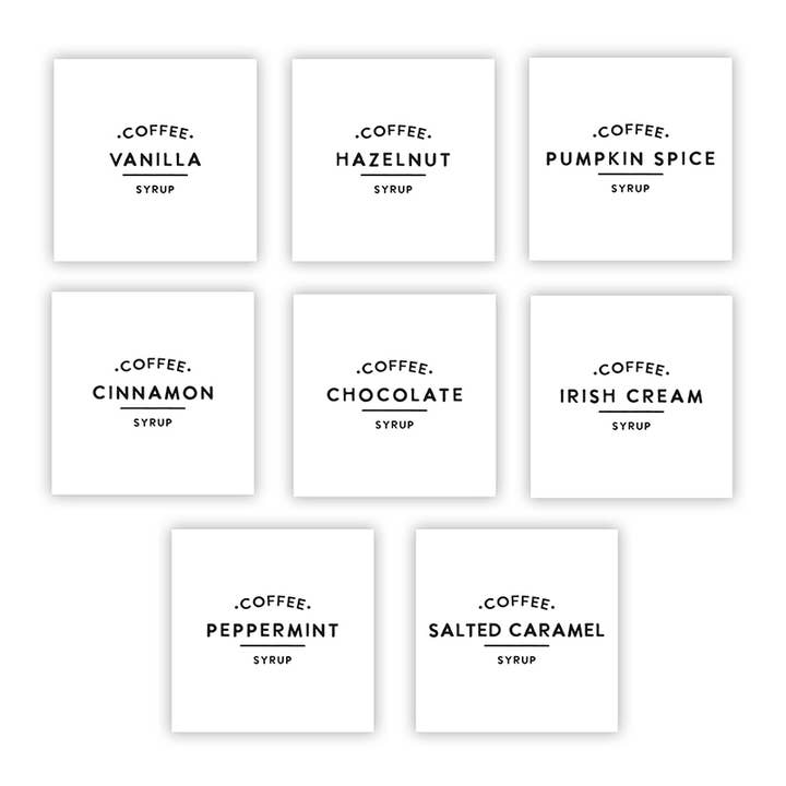 Santa Barbara Design Studio by Creative Brands - Wholesale Drink Dispenser - Glass Coffee Syrup Dispenser - Set of 25