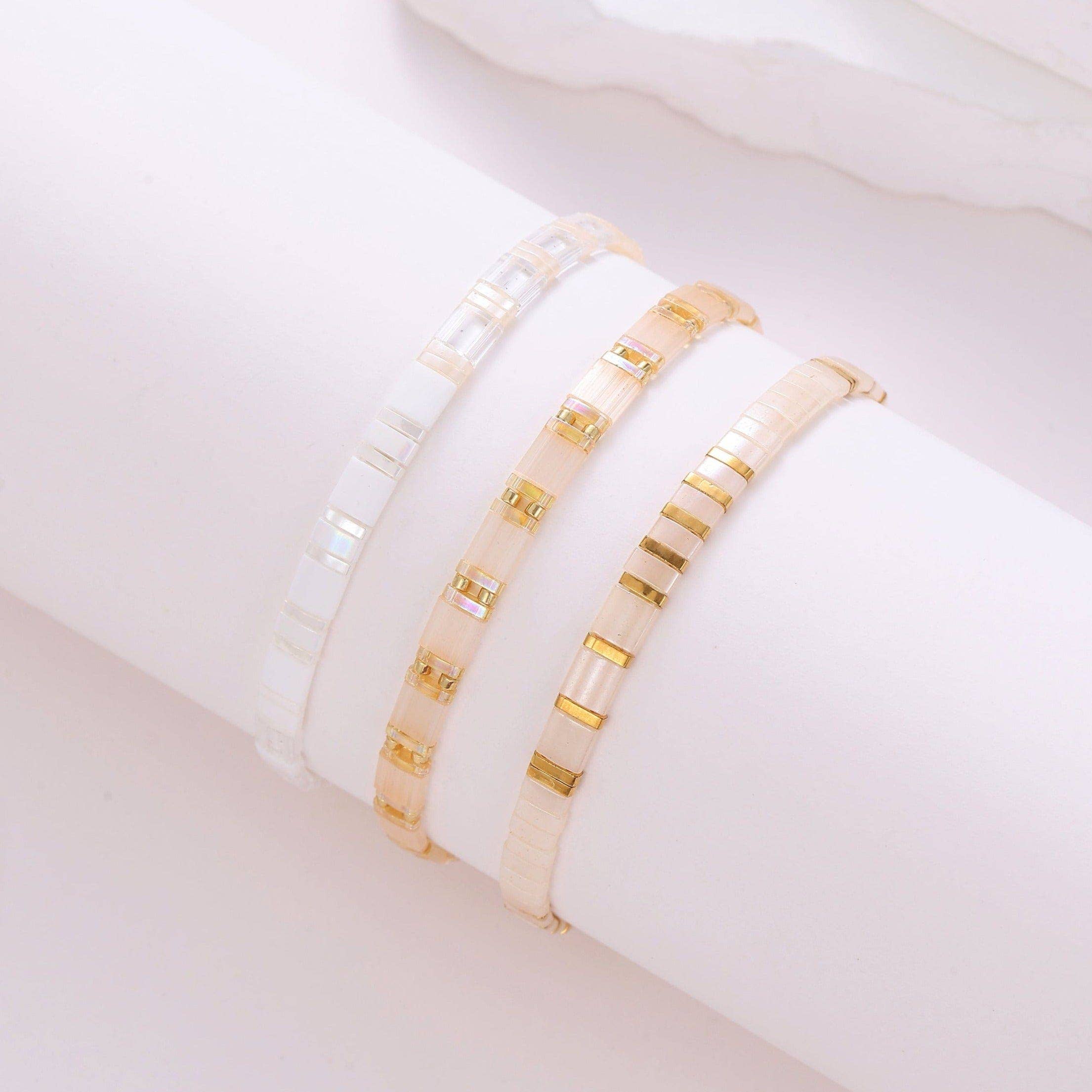 Koss Design - Wholesale Beaded Bracelet - Parure Camellia - Bracelets de perles0