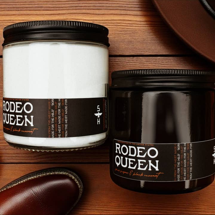 Seventh House Candle - Wholesale Jar/Filled Candle - RODEO QUEEN - Black Currant & Spun Sugar Candle3
