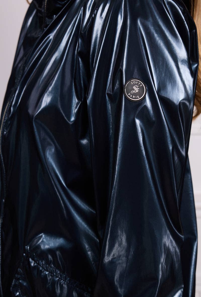 SOFTY - Vente Veste – femme - Blouson à capuche imperméable effet irisé S560224