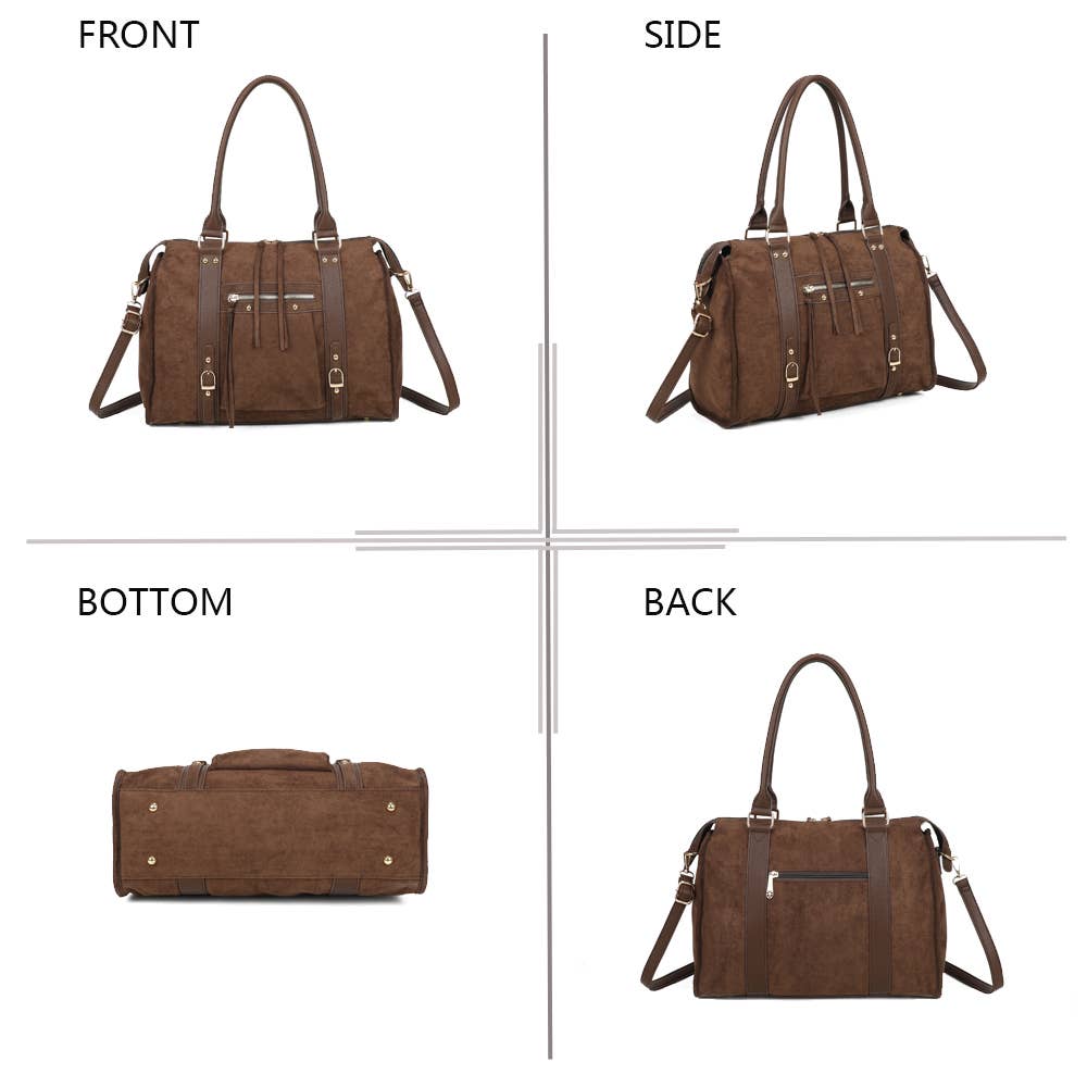 Gallantry – wholesale Top handle bag – women's – Skyla Suedine Large(R-1979-5A)6