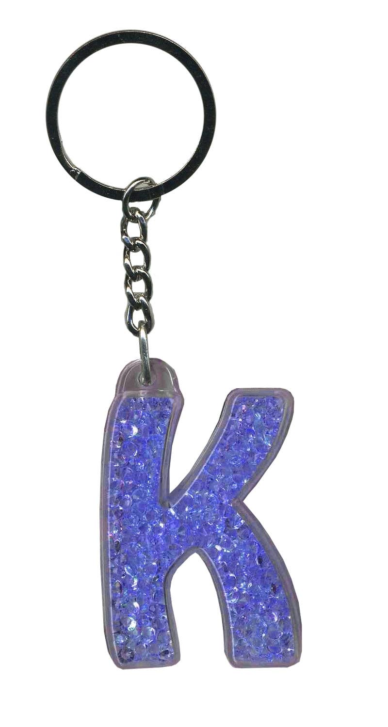 Instant Gifts International – wholesale Keychain – Women's – Itzy Glitzy Keyrings - Initial Letters27