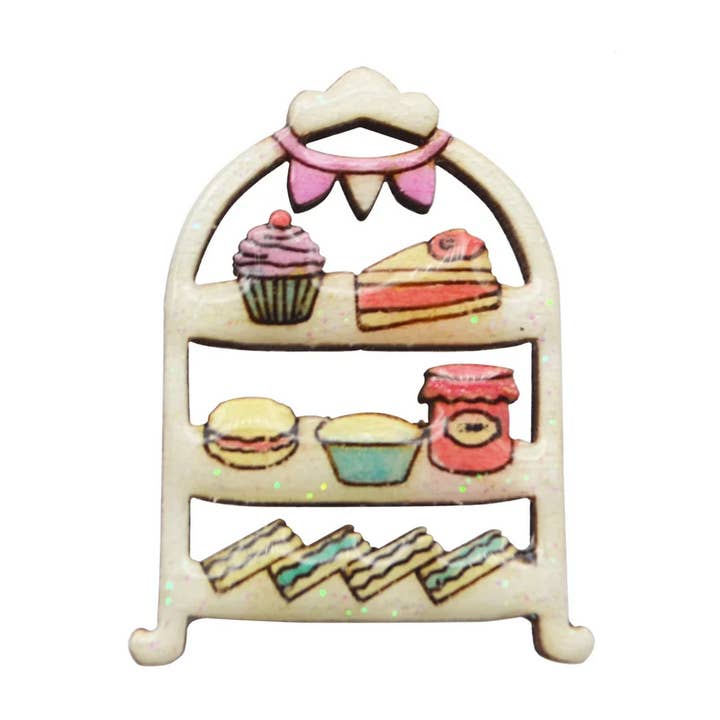 Badge Afternoon Tea Pin pour la vente par Bekbek Makes