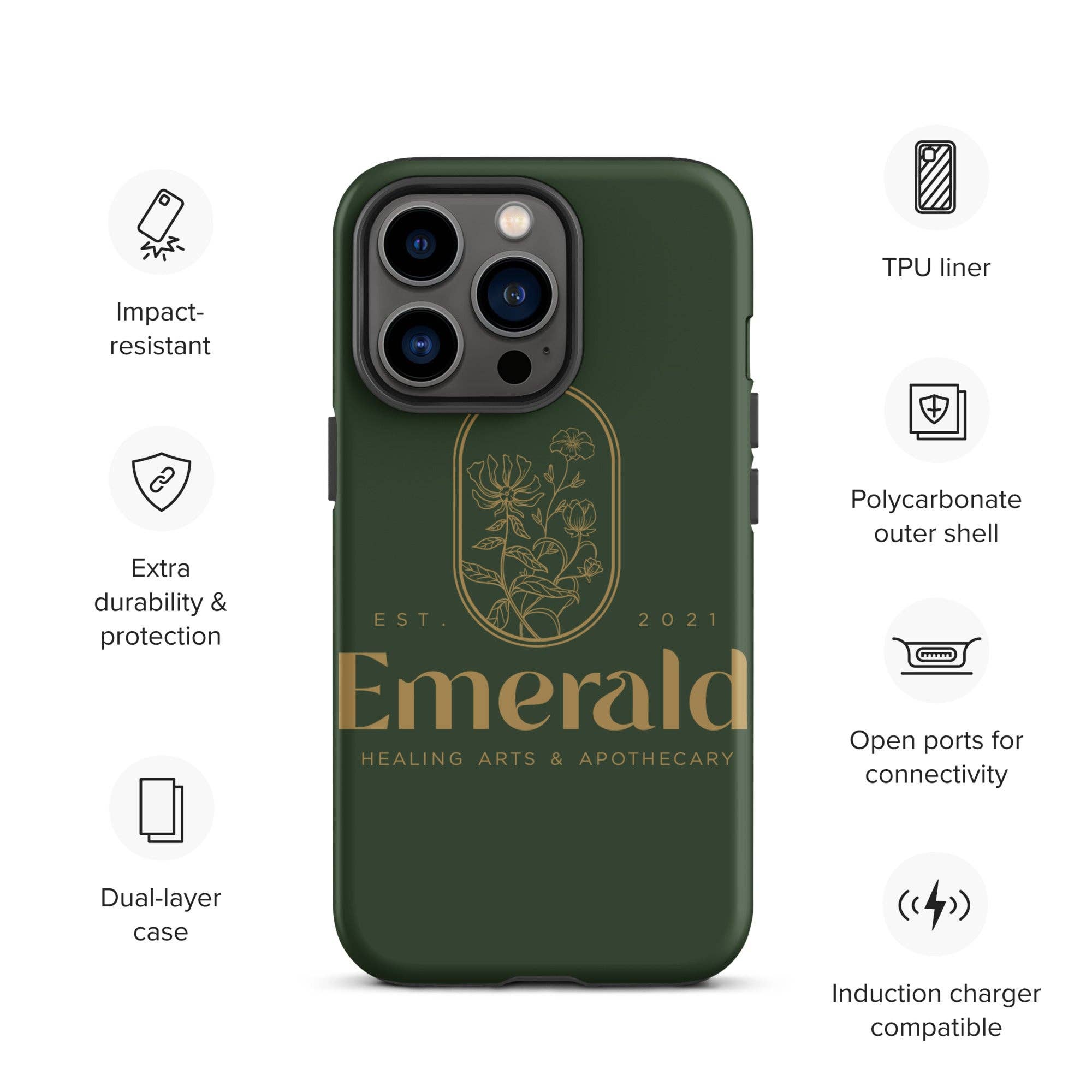 Practicality Skin & Body care - Wholesale Phone Case - Unisex - Emerald Tough iPhone case18