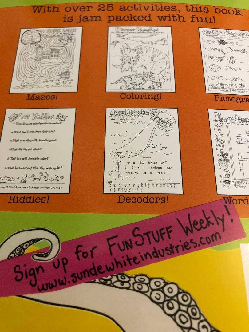 Sunde White Industries – Großhandel Mal- & Aktivitätsbuch – Kind & Baby – Funstuff Activity Book #1!6