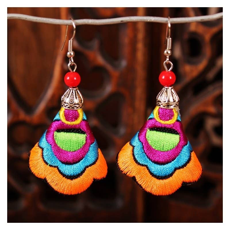 UZ Wholesale Store – wholesale Dangle earrings – Ethnic Fabric Earrings1