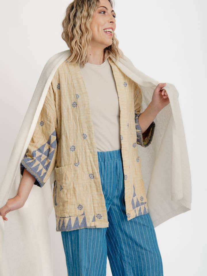 Quilted Suman Jacket for wholesale by Crafts by Solid