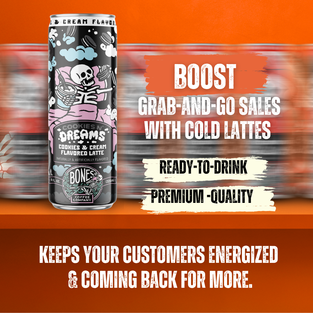 Bones Coffee Company - Wholesale Iced Coffee/Cold Brew - Salty Siren Latte | 12-Pack | Flavored Coffee1