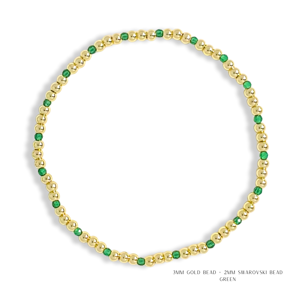 Savvy Bling - Vendita all'ingrosso Bracciale con perline - Bracciale con Perline in Oro e Cristalli Swarovski - Più Colori51