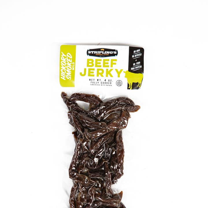 Stripling's General Store - Wholesale Jerky - 4oz Stripling's Beef Jerky - Hickory Smoked0