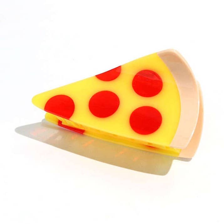 Pinza grande para el pelo con forma de pizza para venta al por mayor de Jenny Lemons