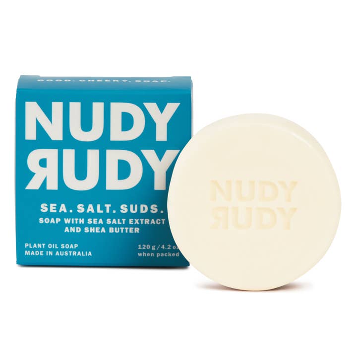 Nudy Rudy Bar Soap 4.2oz - Sea Salt Suds for wholesale by Nudy Rudy