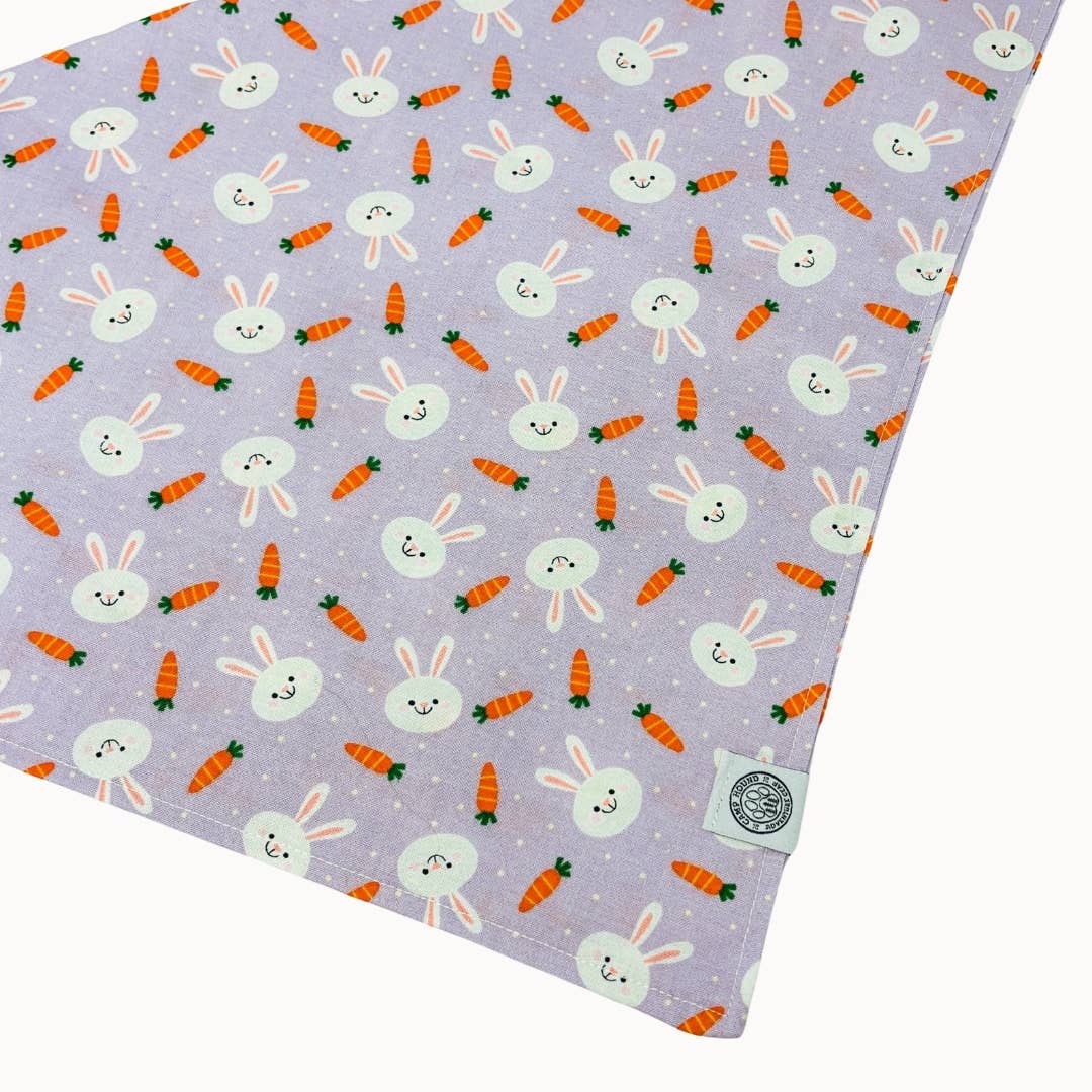 Purple Bunny Dog Bandana | Easter Lavender Carrot Pastel Pet Scarf for wholesale on Faire2