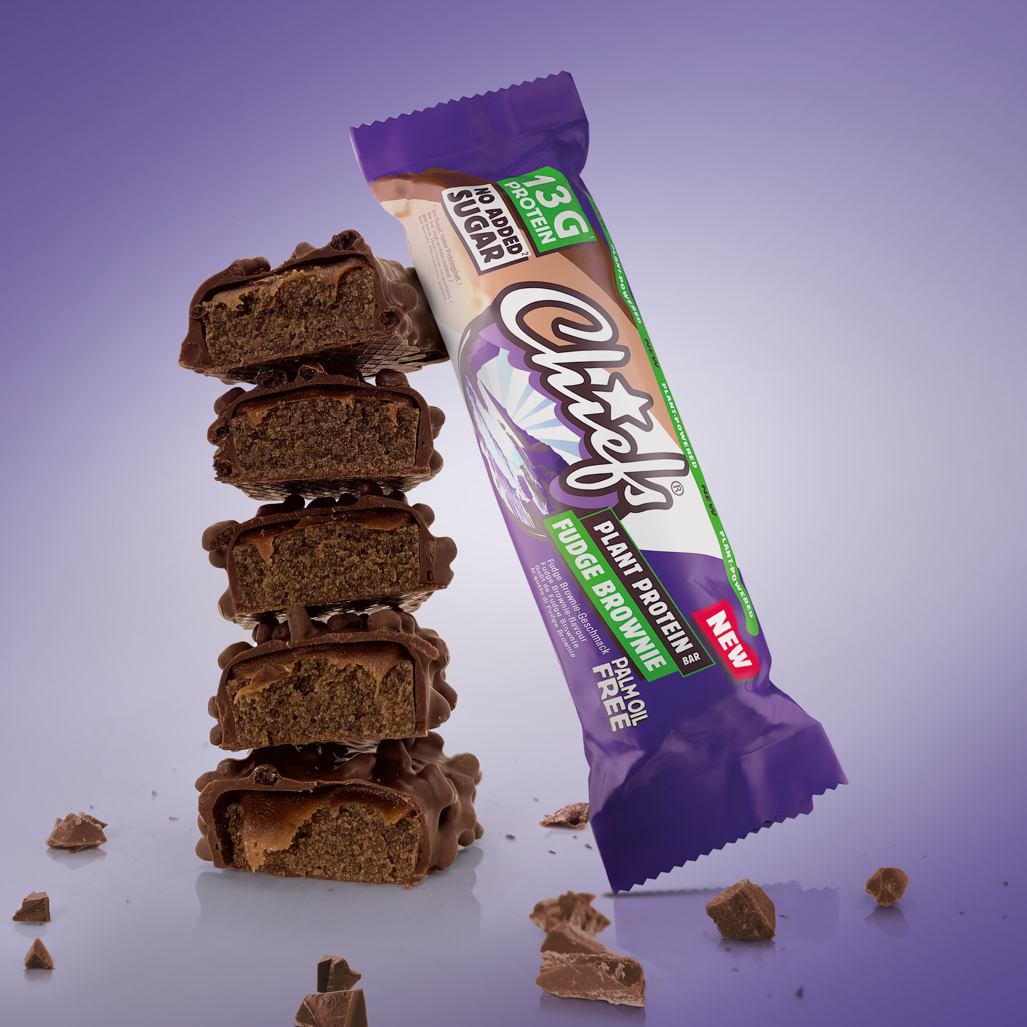 Chiefs - Wholesale Snack Bar - Chiefs Plant Protein Bar Fudge Brownie 55g2