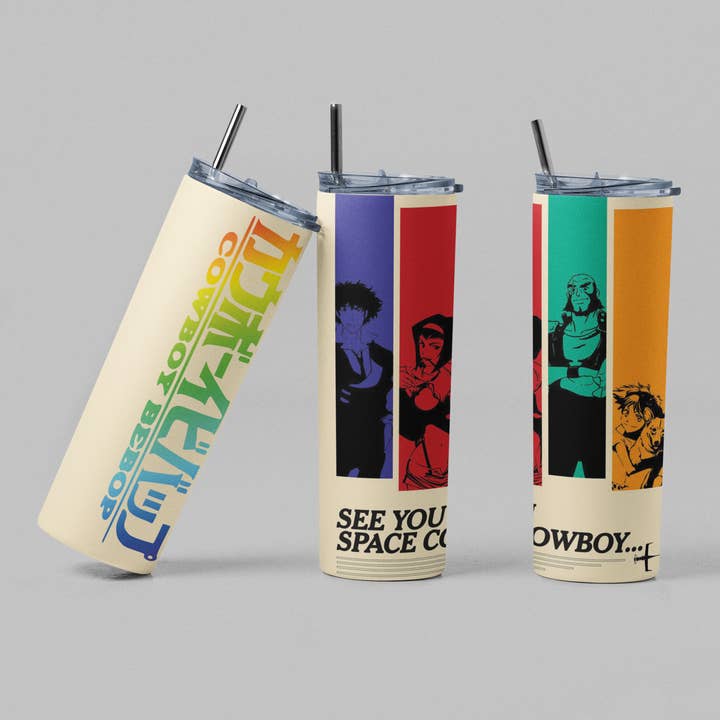 The Geek Boutique - Wholesale Insulated Mug/Tumbler - Cowboy BeeBop Anime Inspired Cartoon Tumbler