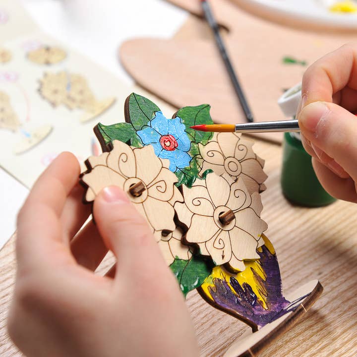 Ukrainian bridge - Wholesale DIY Craft Kit - Kids - Bouquet Kids Wooden Coloring Model Self Assembling Ugears2