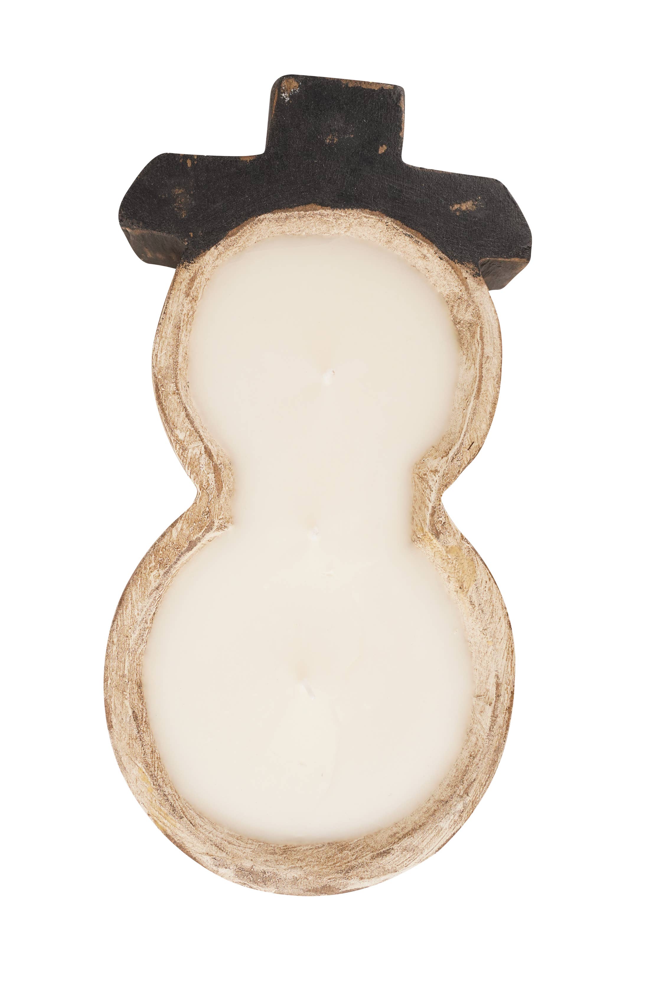 My Amigos Imports - Wholesale Candle Holder - Snowman-Farmhouse-Candle Ready Dough Bowl-6x12 inches-Small3