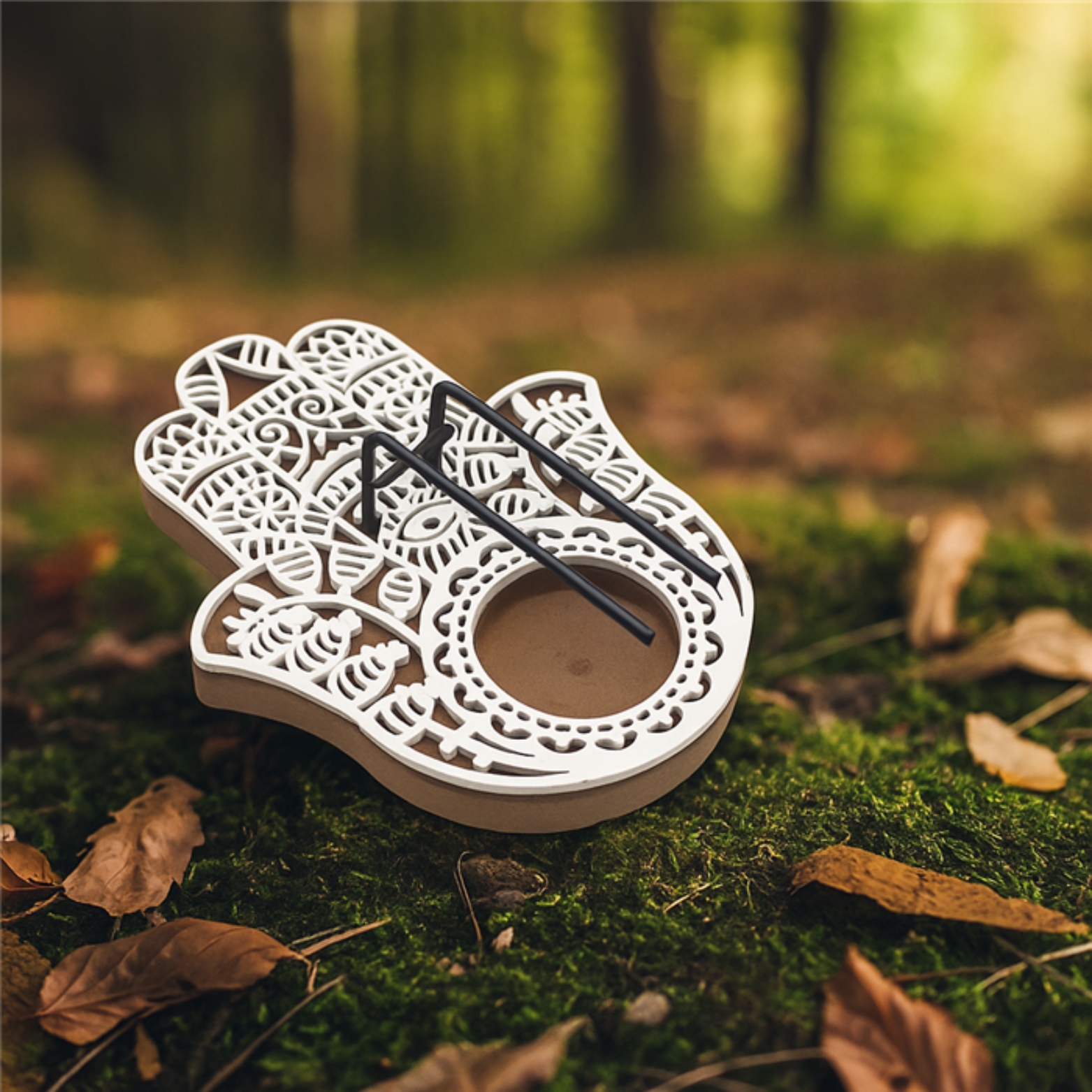 Green Tree – wholesale Incense holder – Palo Santo & White Sage Burner Hamsa Hand1