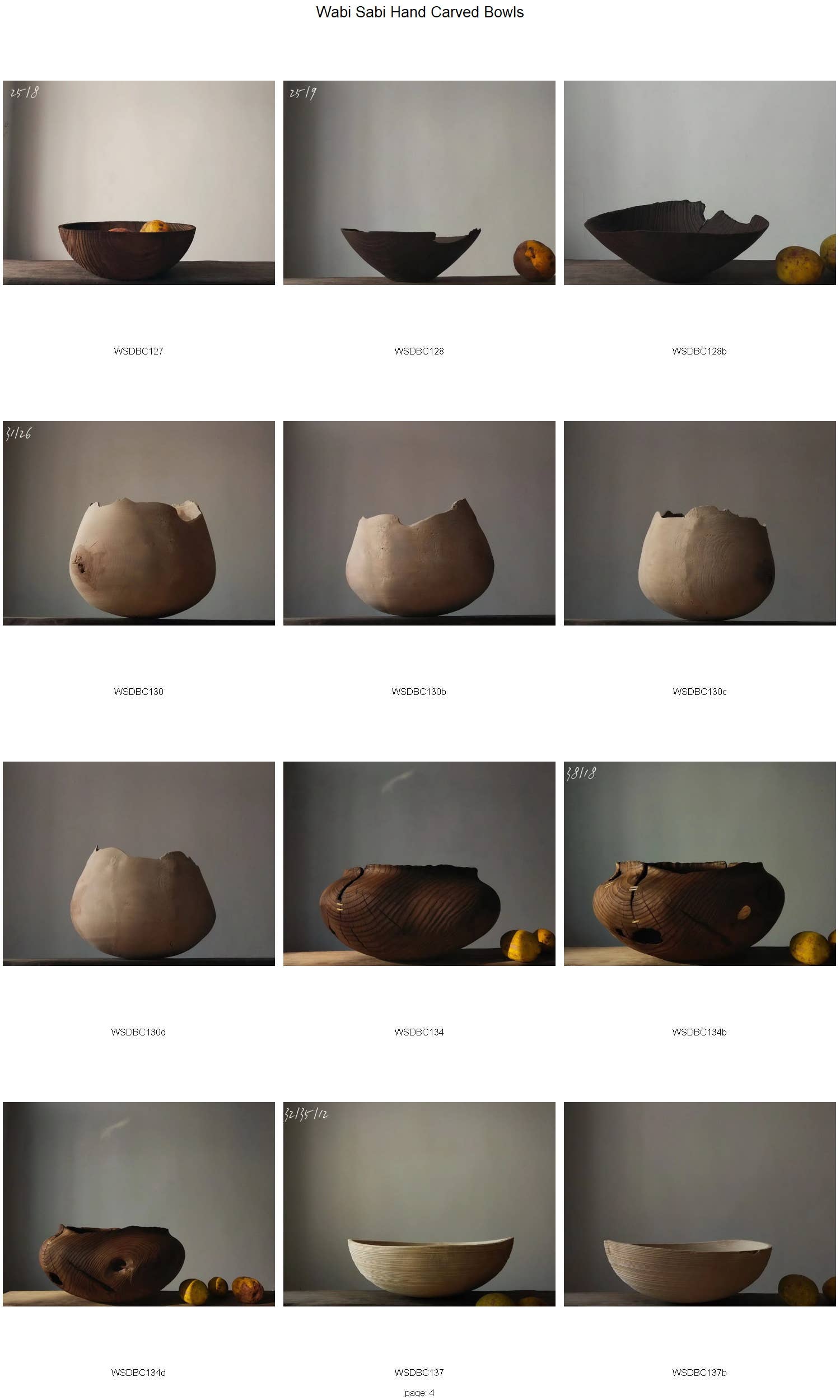 Element Accessories EU - Wholesale Decorative Plate/Dish/Bowl - Wabi Sabi wooden bowl hand-carved by master artisan8