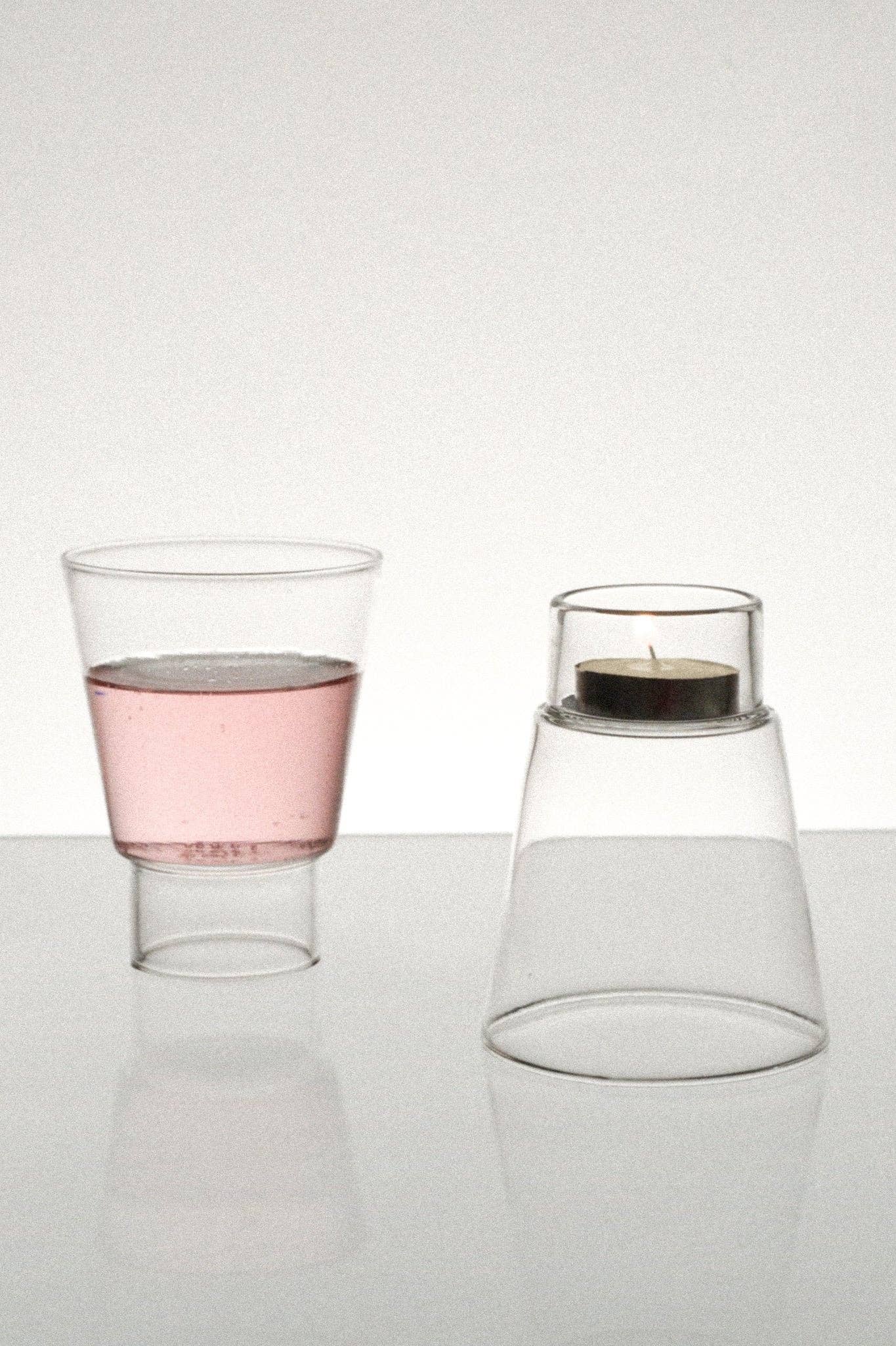 Traga - Wholesale Drinking Glass/Cup - Podio Cup - Clear, Handmade Drinking Glass4