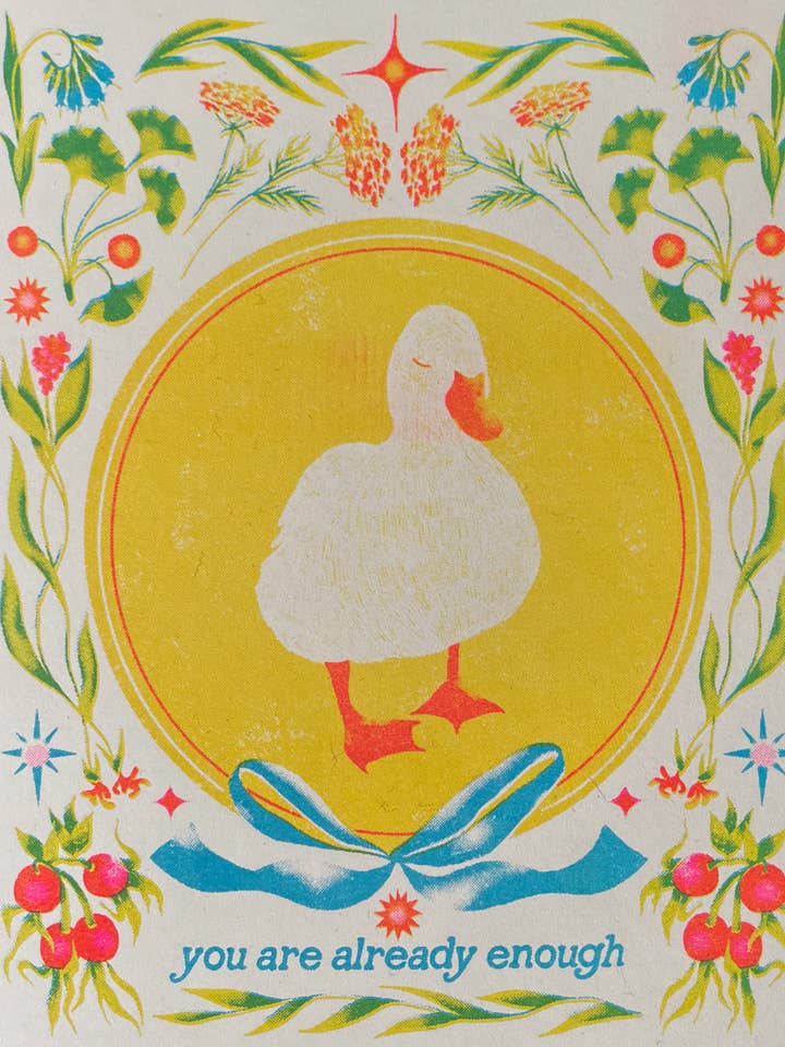 Duck (mini risograph) for wholesale by swan meadow
