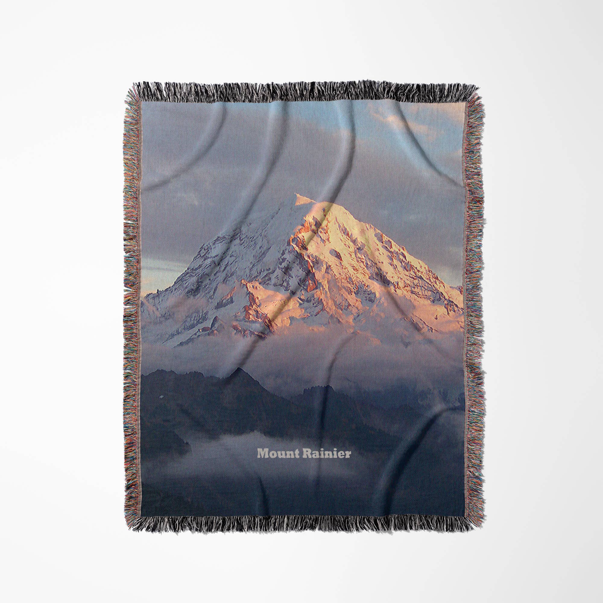 3dRose - Wholesale Throw Blanket - 3dRose, Mount Rainier Through the Clouds - Mount Rainier National Park, Blanket