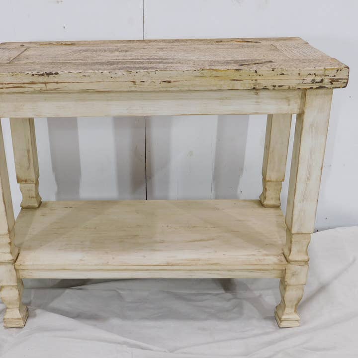 Antik rustik dörrsoffbord-#33-Mesquite-40x19x33H tum för wholesale av My Amigos Imports