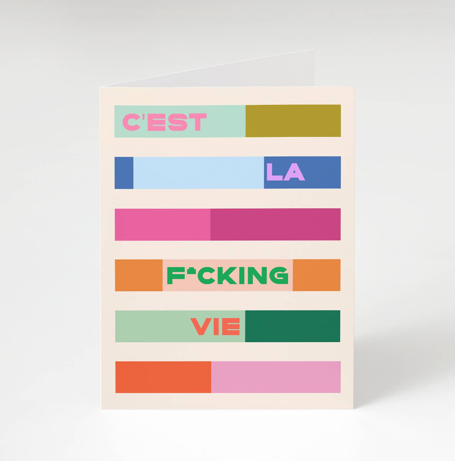 Bon Femmes - Wholesale Everyday Greeting Card - C'est La Fcking Vie Card