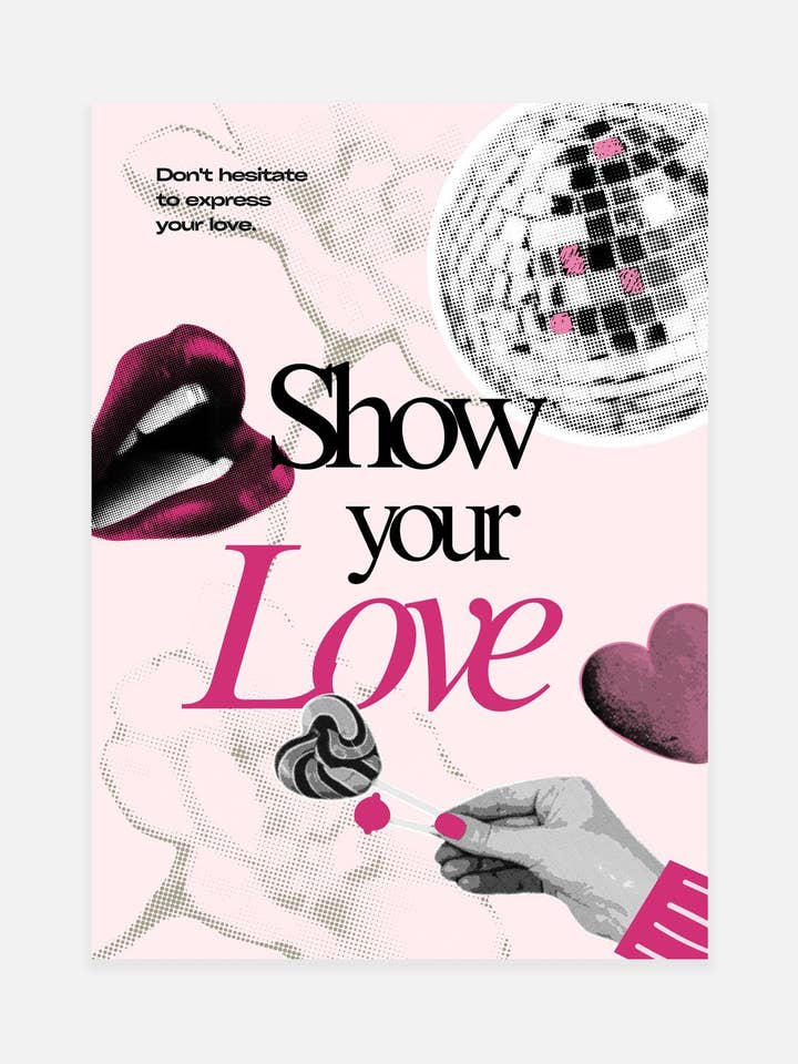 Mostra il tuo amore stampa per la vendita all'ingrosso da parte di Noonstead