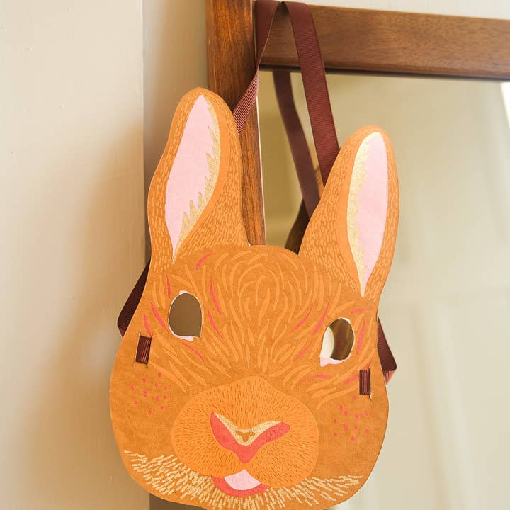 East End Press - Wholesale Everyday Greeting Card - Rabbit Mask Greeting Card