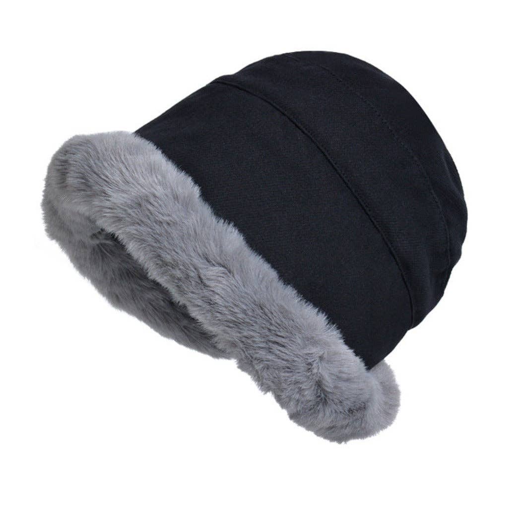 Funkyrel® Atzbranding Limited – wholesale Bucket hat – Women's – Haila - Winter Furry Bucket Hat4
