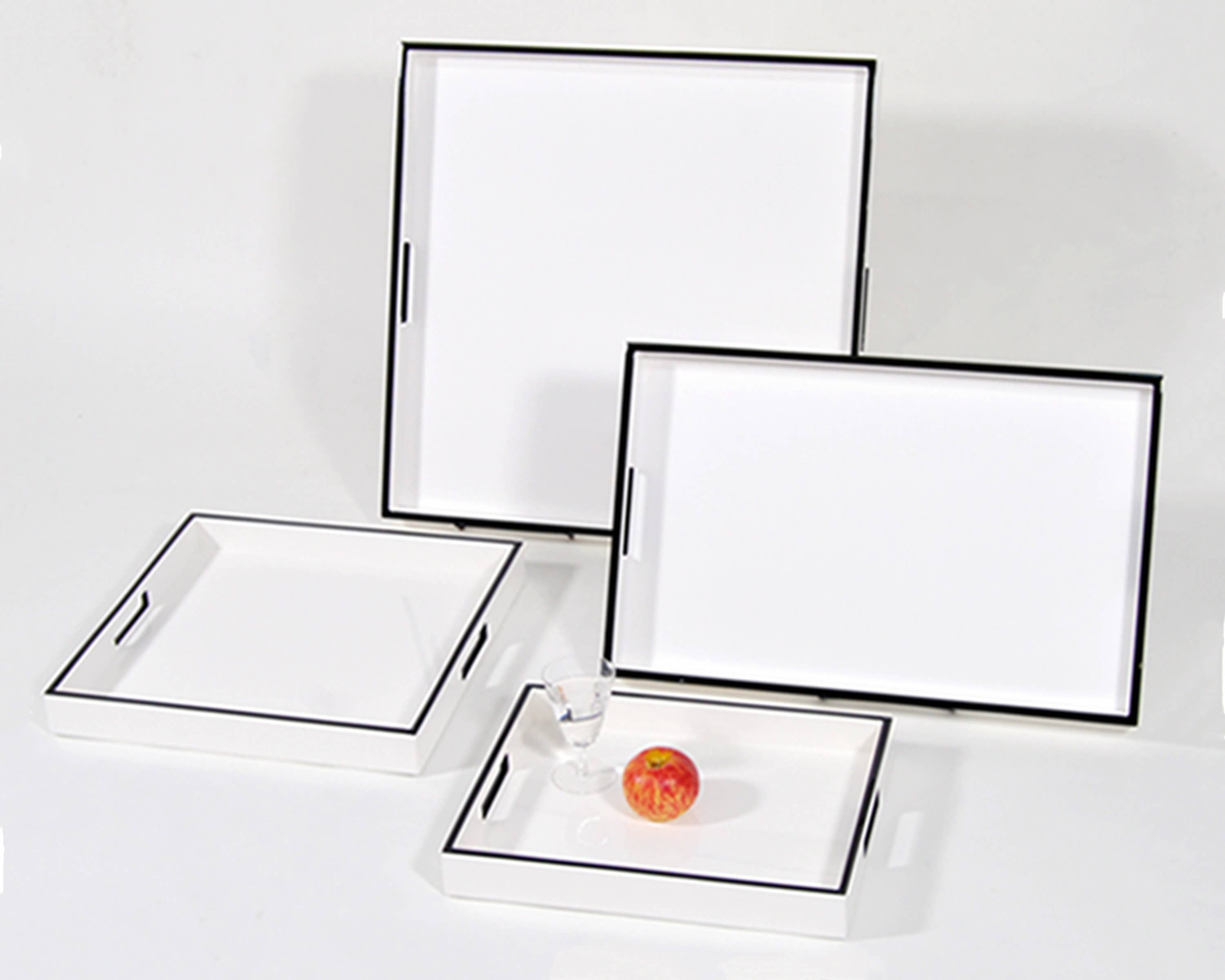 Pacific Connections – Moldura por atacado – Branco com Preto - Quadro da foto - PF-4WBT1