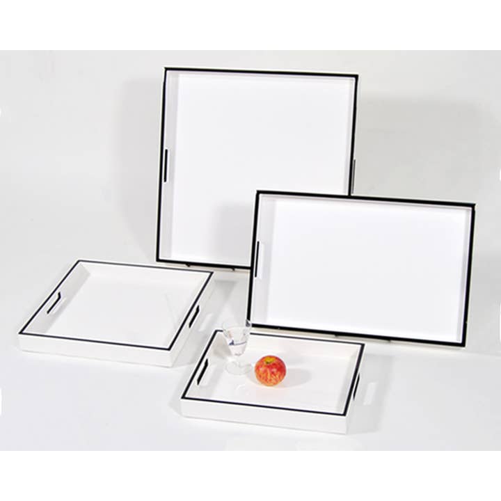 Pacific Connections – Moldura por atacado – Branco com Preto - Quadro da foto - PF-4WBT1