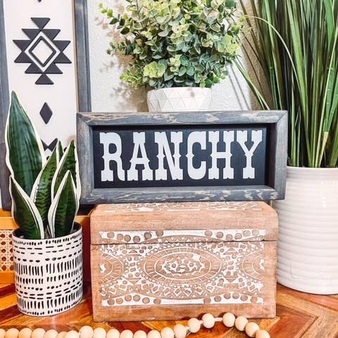 Willie & Dolly Designs - Wholesale Sign - Ranchy Wooden Framed Sign